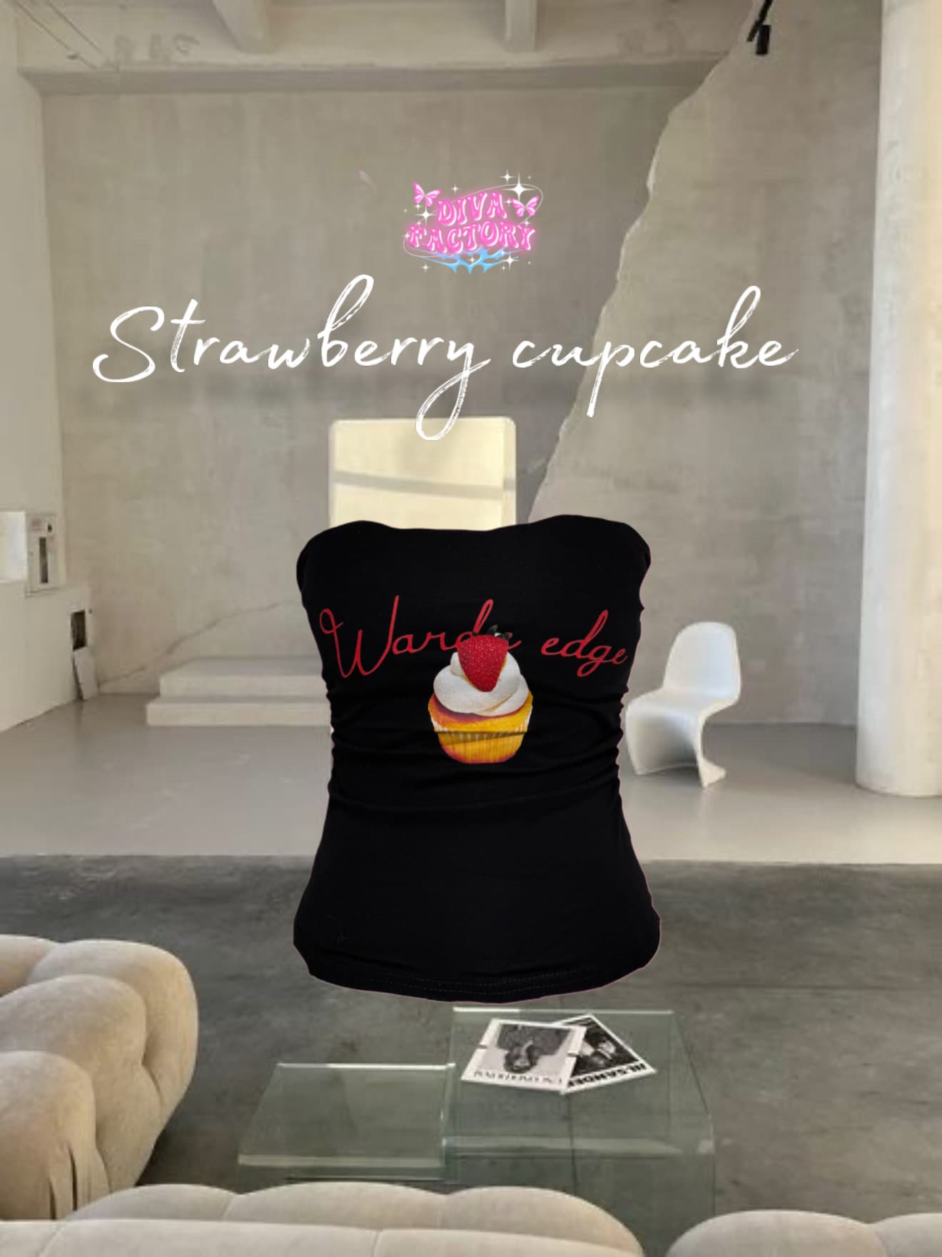 Strawberry cupcake tank top